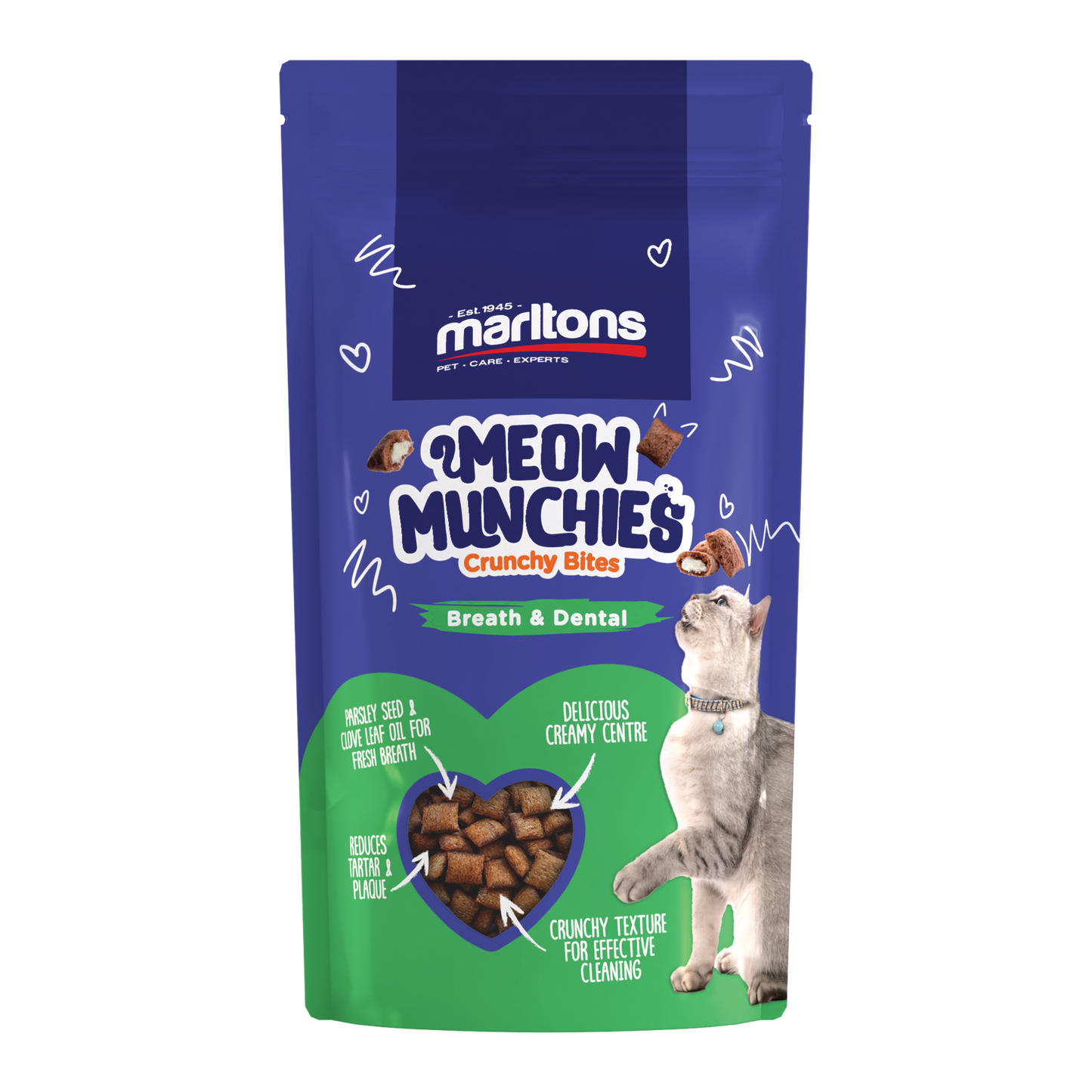 Marltons Meow Munchies Breath & Dental 50g
