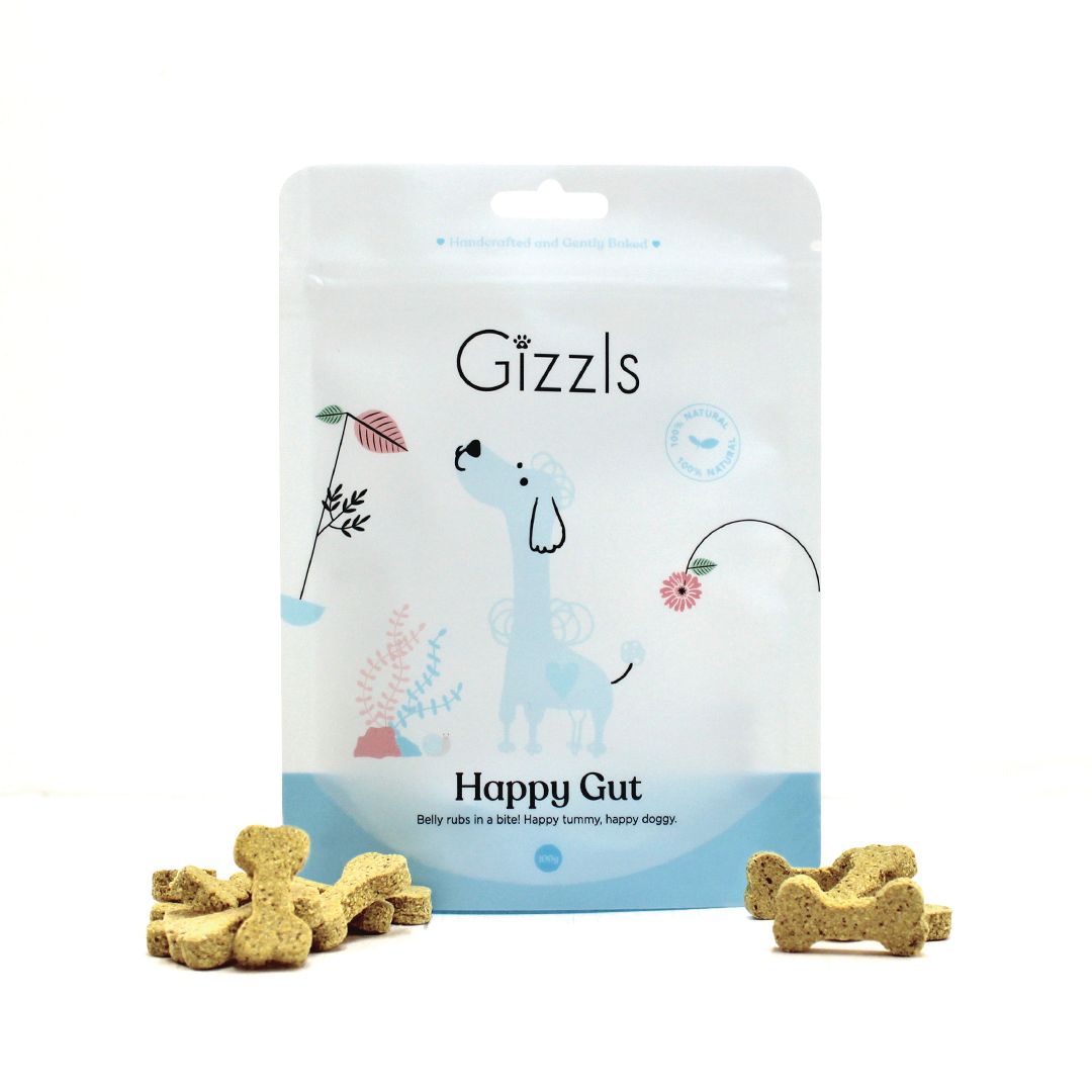 Gizzls Happy Gut Dog Treats 200g