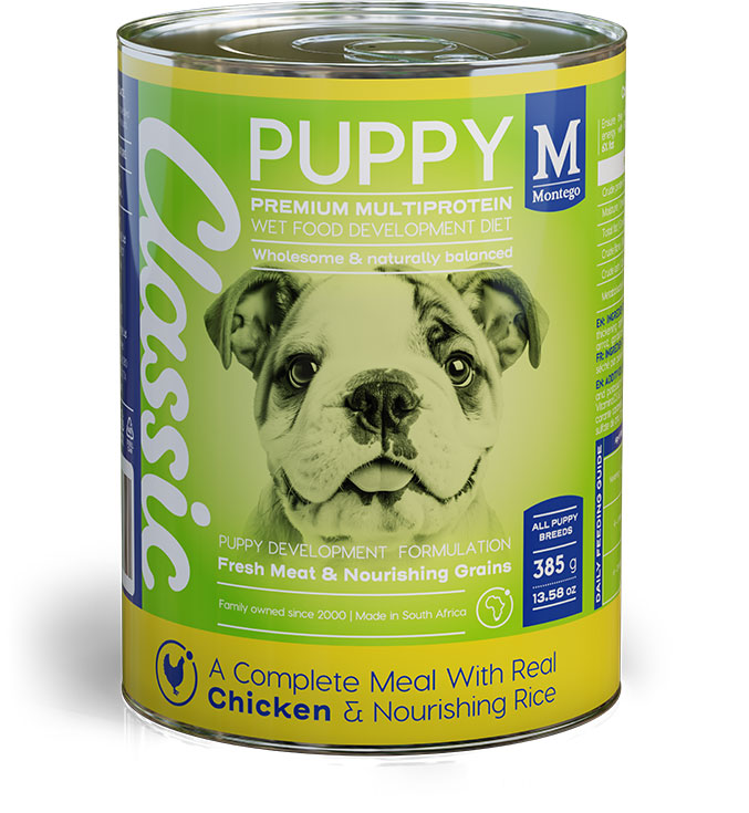 Montego Classic Wet Puppy Chicken & Rice 385g