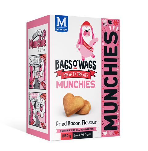 Montego Bags O' Wags Munchies Bacon 350g