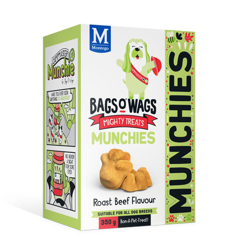 Montego Bags O' Wags Munchies Beef 350g