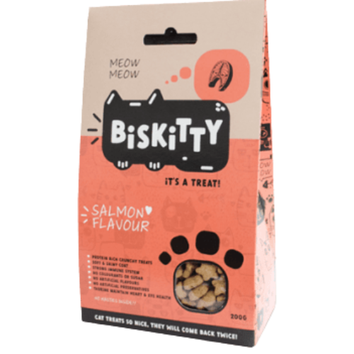 Biskitty Salmon Cat Treats 200g