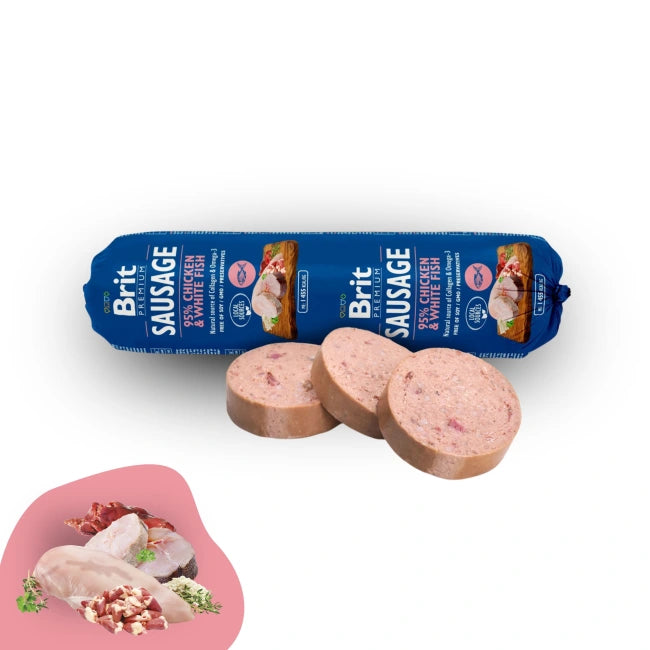 Brit Premium Chicken & White Fish Sausage