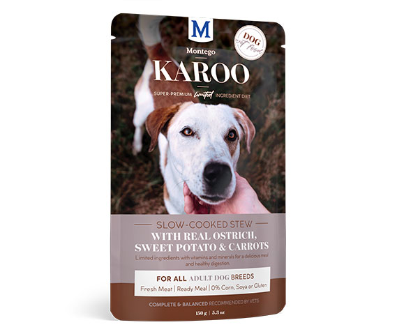 Montego Karoo Wet Adult Ostrich & Carrots 10 x 150g