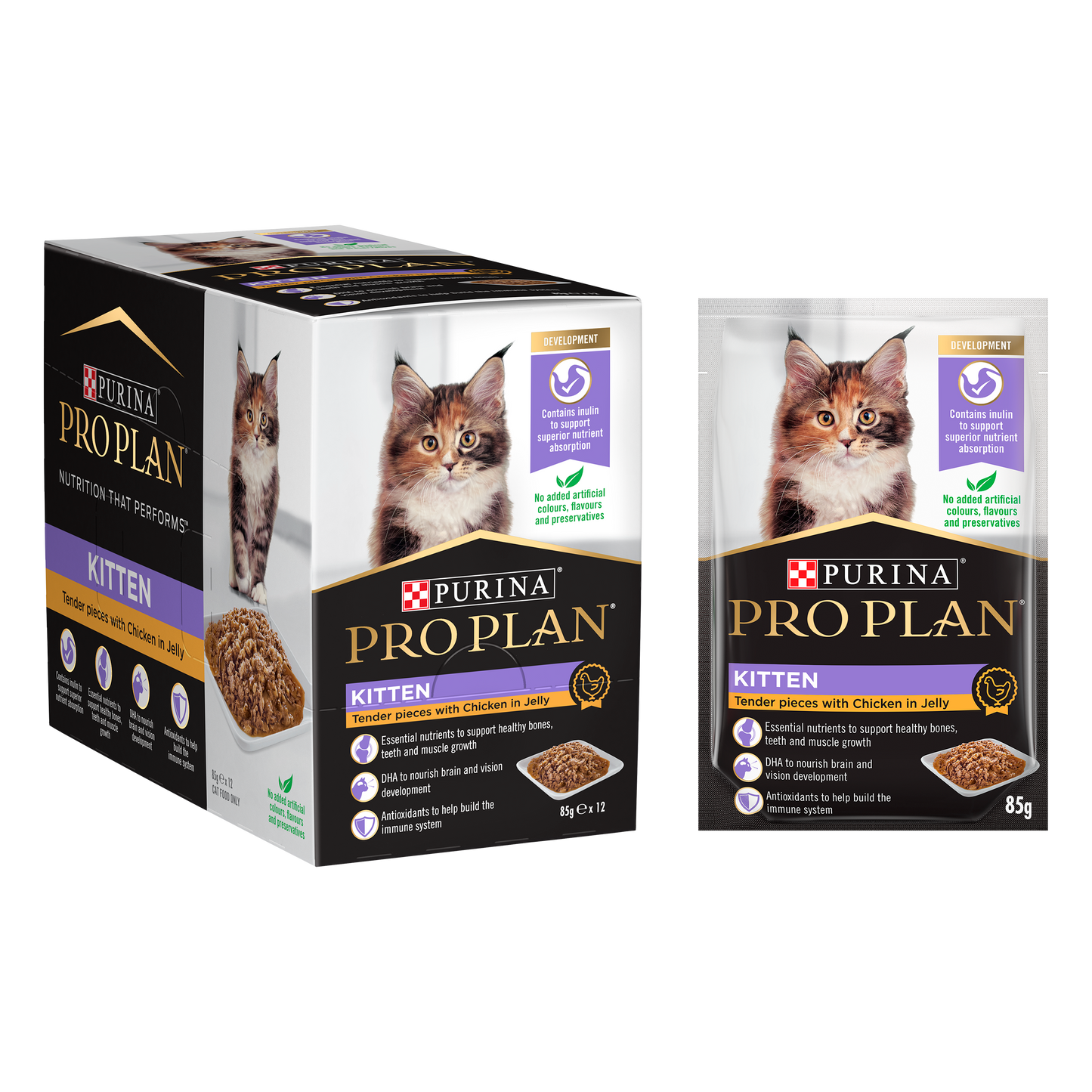 Pro Plan Feline Kitten Wet Chicken in JELLY