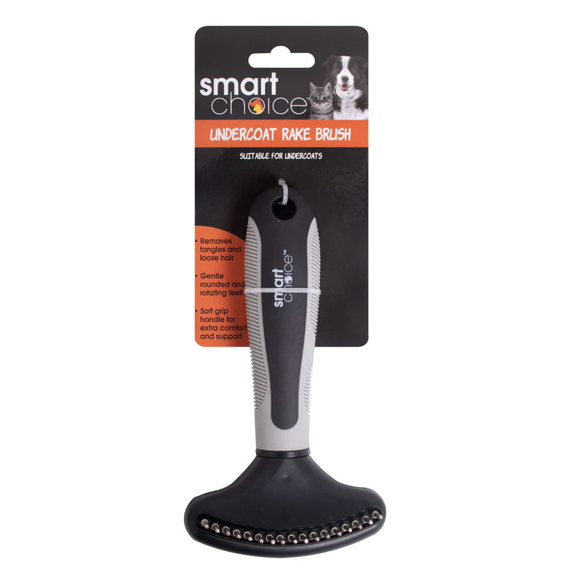 Smart Choice Rake Grooming Brush 16.5cm x 9.5cm