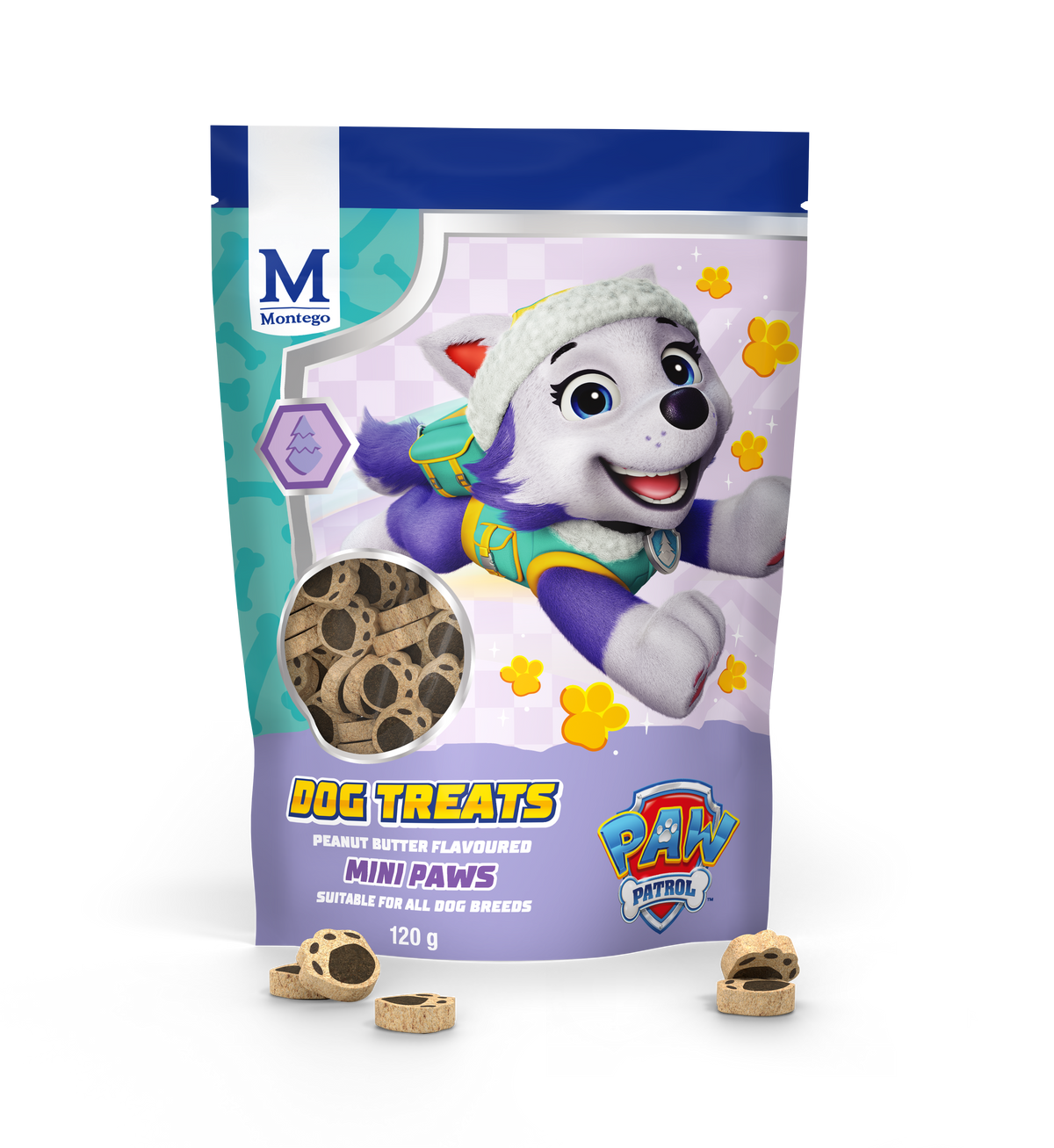 Montego Paw Patrol Peanut Butter Mini Paws 120g