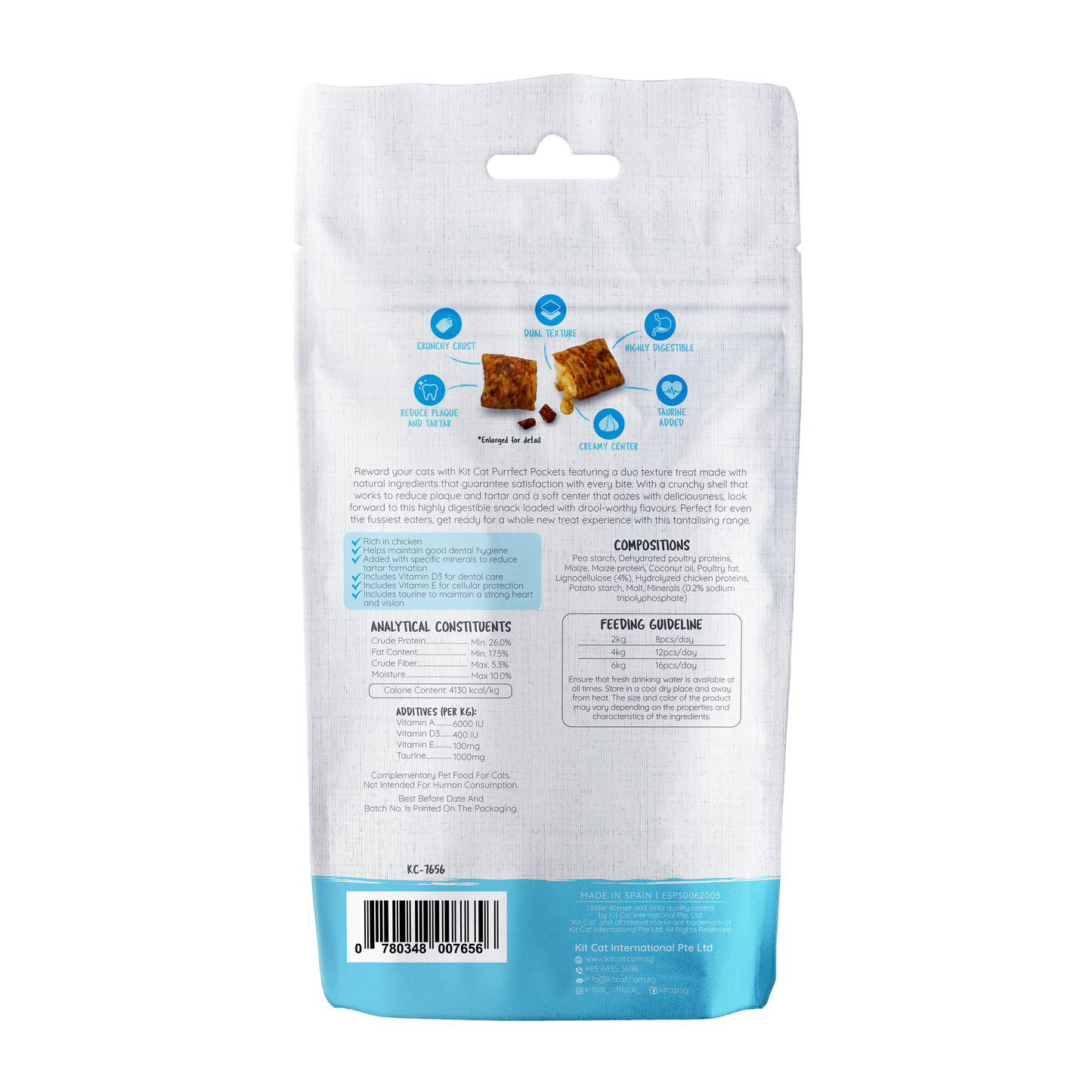 Kit Cat Purrfect Pockets - Dental Care 60g