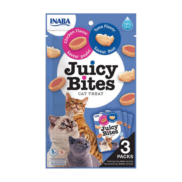 Rucenta Treat Juicy Bites Tuna & Chicken 3 x 11.3g