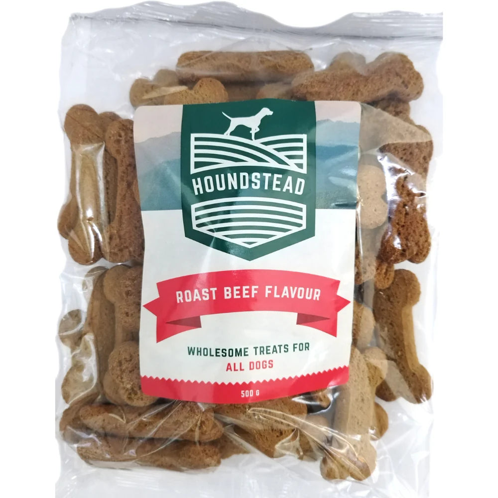 Houndstead Dog Biscuits Roast Beef 500g