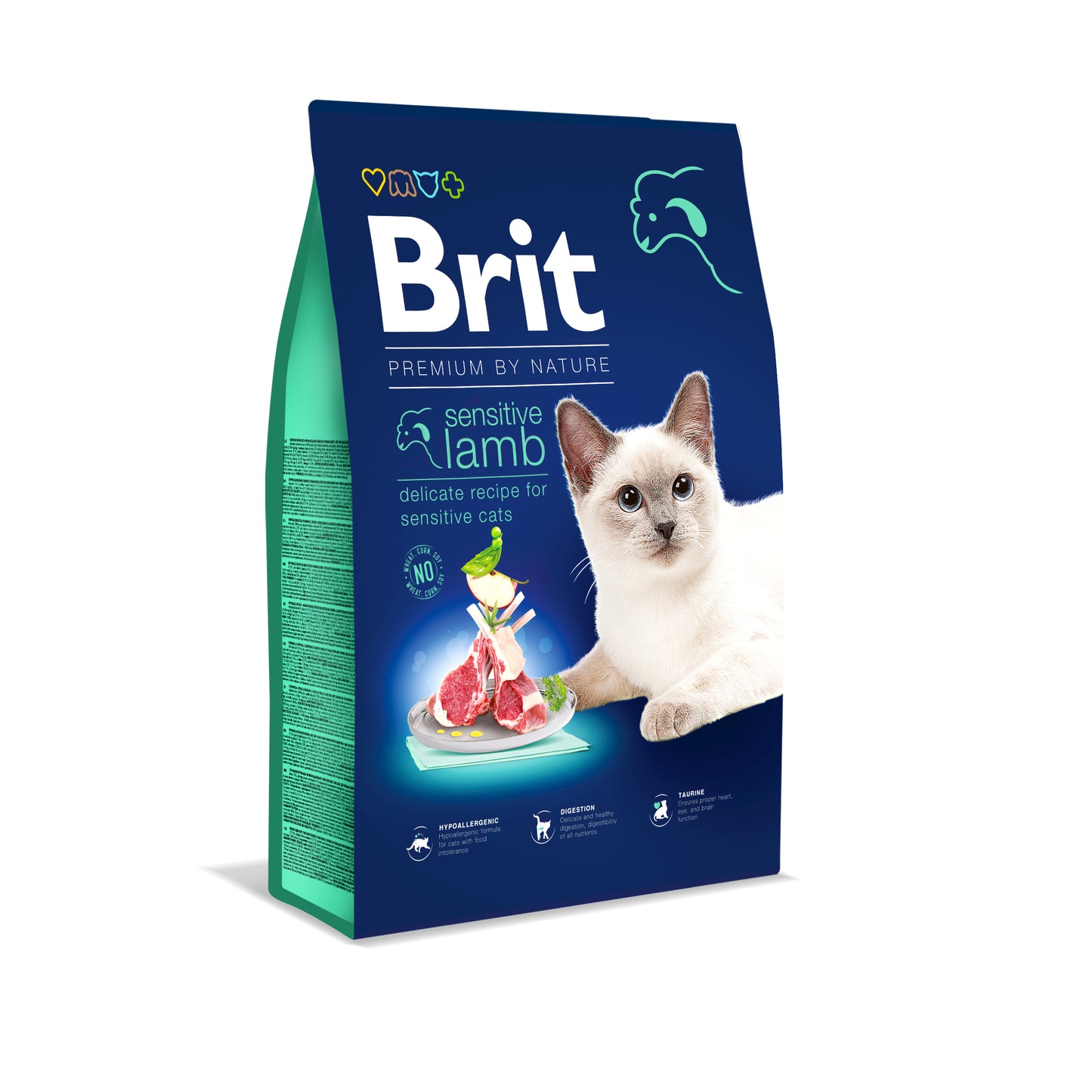 Brit Premium Adult Cat Dry Food Sensitive Lamb