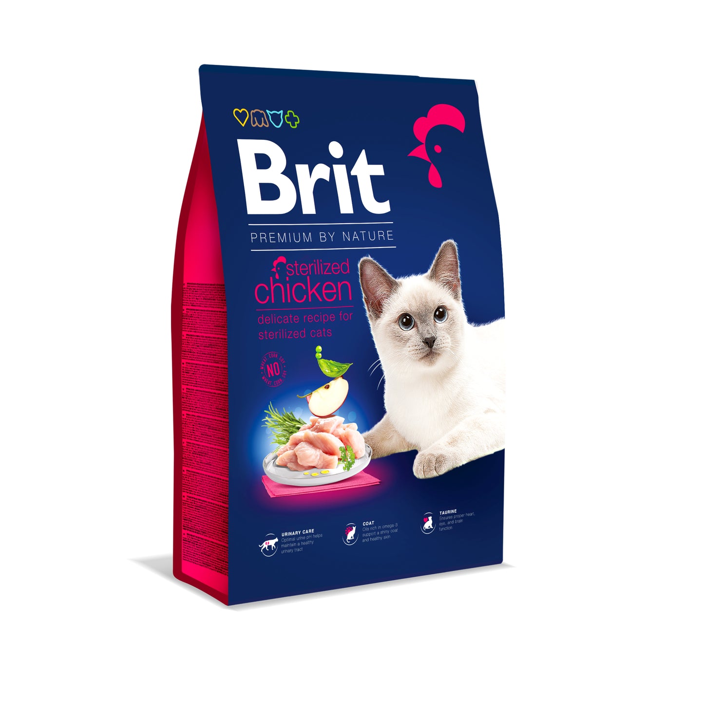 Brit Premium Sterilised Adult Cat Dry Food - Chicken