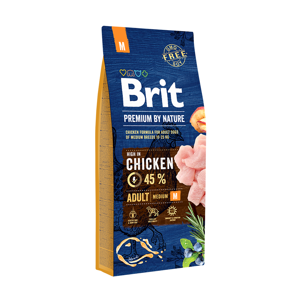 Brit Premium Dog Dry Food Adult Medium