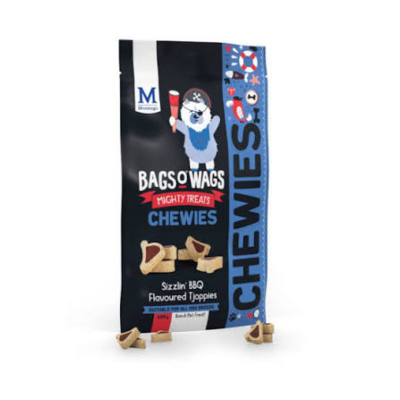 Montego Bags O' Wags BBQ Tjoppies 120g