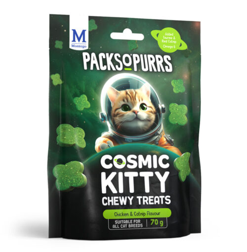 Montego Packs O' Purrs Chicken & Catnip 70g