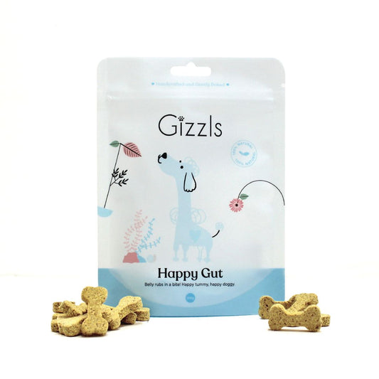 Gizzls Happy Gut Dog Treats 200g