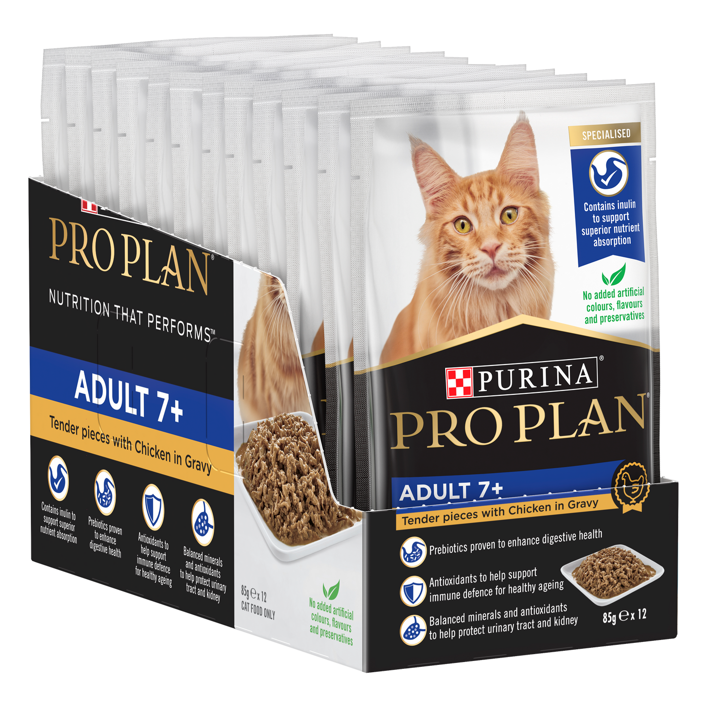 Pro Plan Feline Adult 7+ Wet Chicken in Gravy