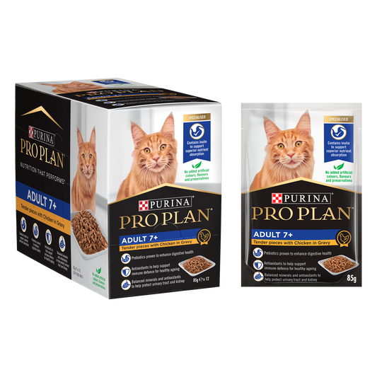 Pro Plan Feline Adult 7+ Wet Chicken in Gravy