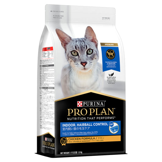 Pro Plan Feline Adult Indoor & H/Ball Control 7KG