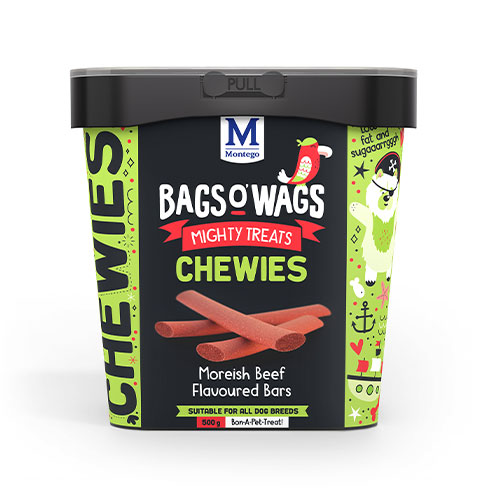 Montego Bags O' Wags Beef Bars 500g