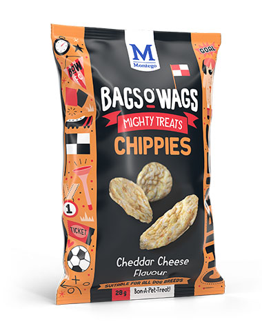 Montego Bags O' Wags Chippies Cheddar Cheese 28g