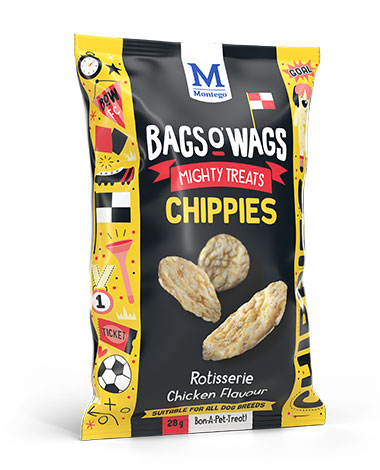 Montego Bags O' Wags Chippies Rotisserie Chicken 28g