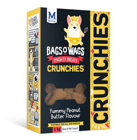 Montego Bags O' Wags Peanut Butter 1kg