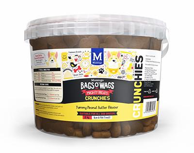 Montego Bags O' Wags Peanut Butter 2kg