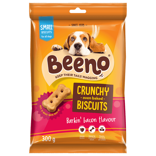Beeno Bacon Flavour Dog Biscuits 300g