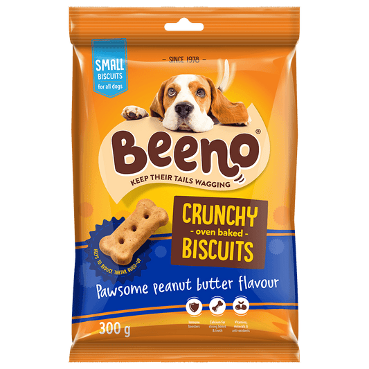 Beeno Peanut Butter Flavour Dog Biscuits 300g
