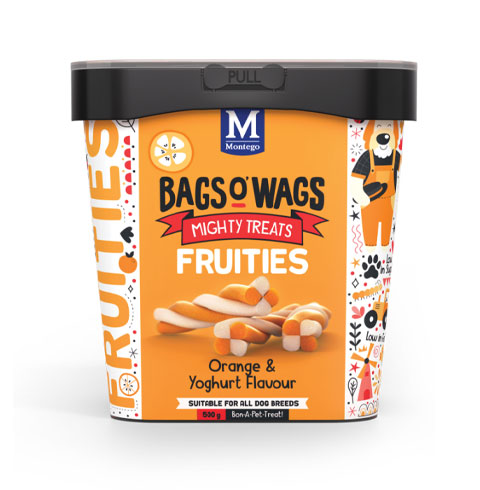 Montego Bags O' Wags Fruities Orange & Yoghurt 500g