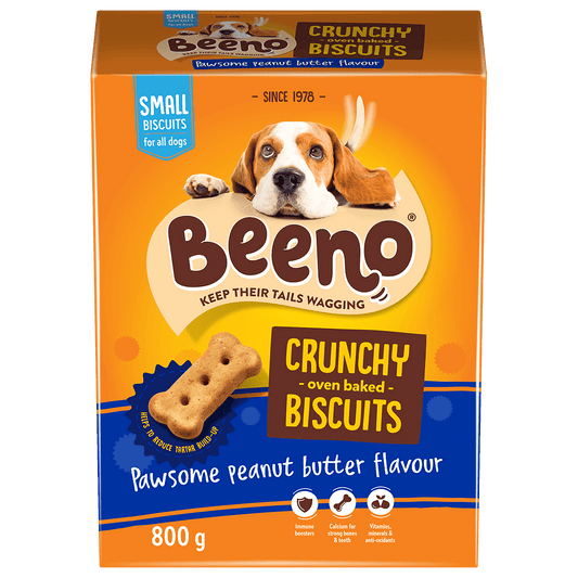 Beeno Crunchy Original Peanut Butter Dog Biscuits 800g