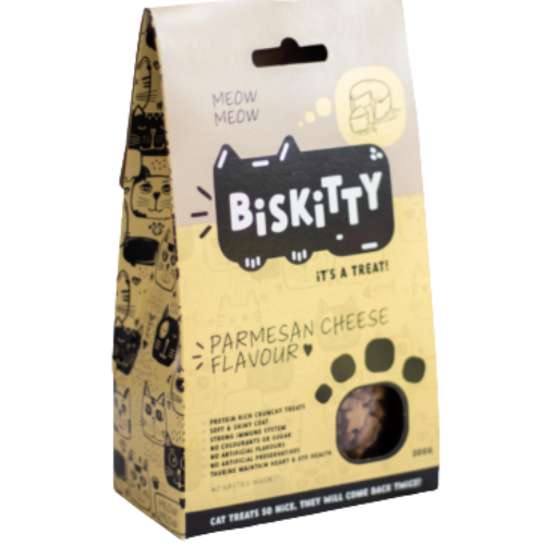 Biskitty Parmesan Cheese Cat Treats 200g