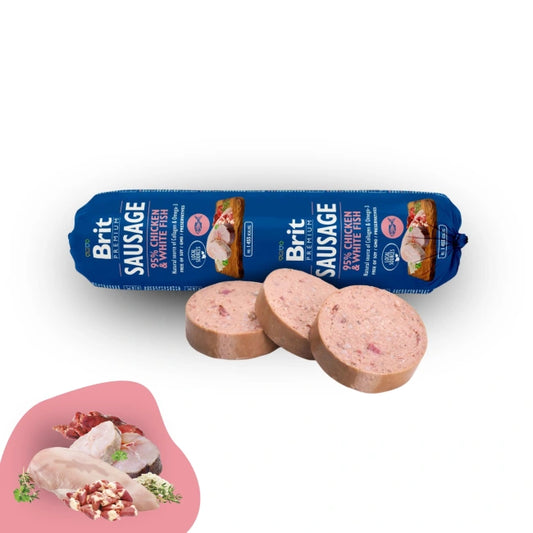 Brit Premium Chicken & White Fish Sausage