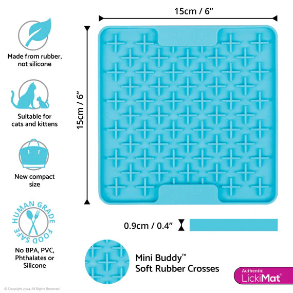 LickiMat Cat Mini Buddy Turquoise