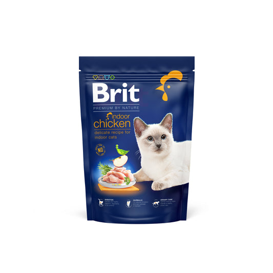 Brit Premium Adult Indoor Cat Dry Food Chicken
