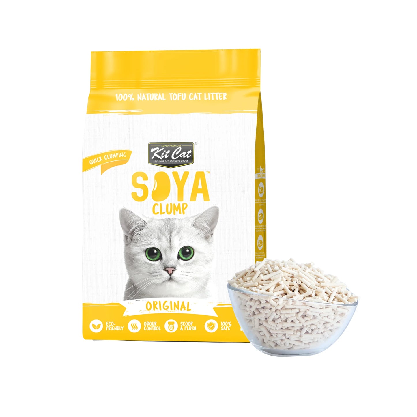 Kit Cat Soya Clump Cat Litter Original 2.8kg