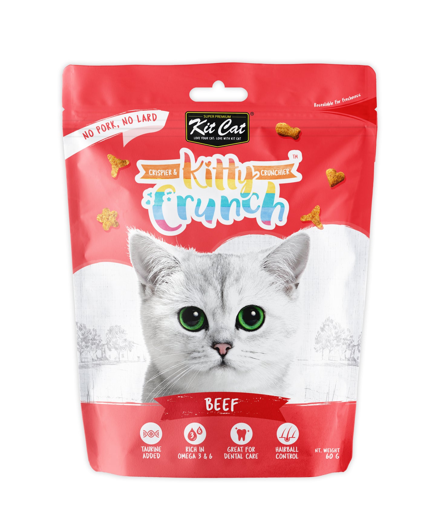 Kit Cat KittyCrunch Beef Flavour 60g