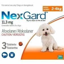 Nexgard (2-4kg) Small (Orange) 3 Pack
