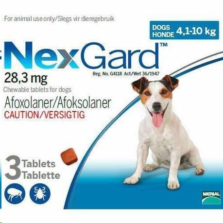 Nexgard (4.1-10kg) Medium (Blue) 3 Pack