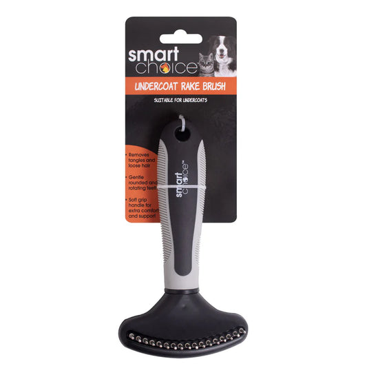 Smart Choice Rake Grooming Brush 16.5cm x 9.5cm