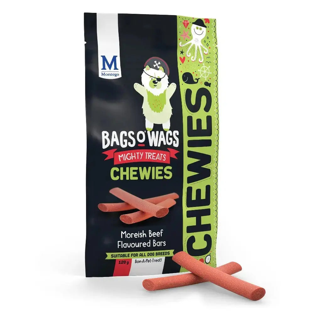 Montego Bags O' Wags Beef Bars 120g
