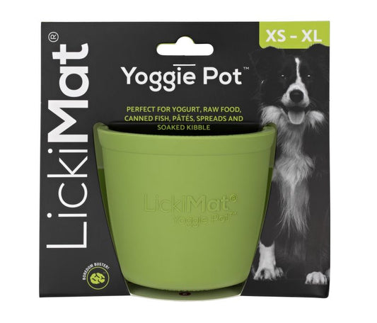 LickiMat Dog Yoggie Pot Green