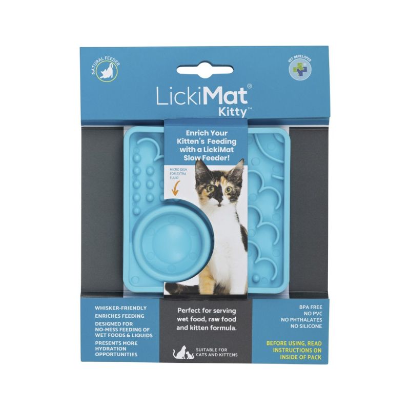 LickiMat Cat Kitty Turquoise