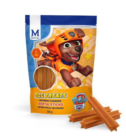Montego Paw Patrol Butternut Flavour Dental Sticks 120g