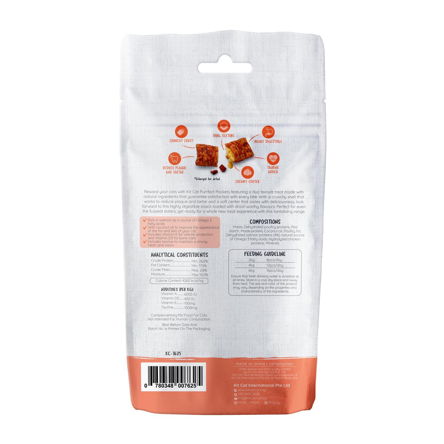 Kit Cat Purrfect Pockets - Salmon 60g