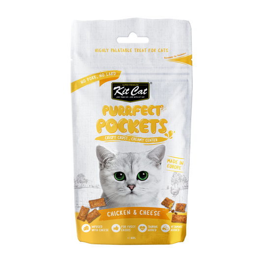 Kit Cat Purrfect Pockets - Chicken & Cheese 60g