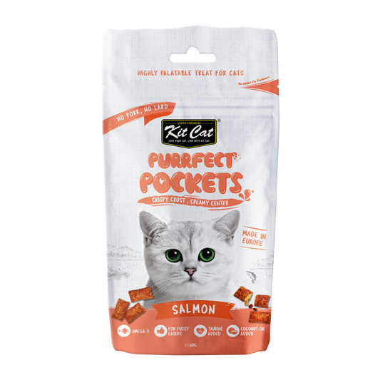 Kit Cat Purrfect Pockets - Salmon 60g