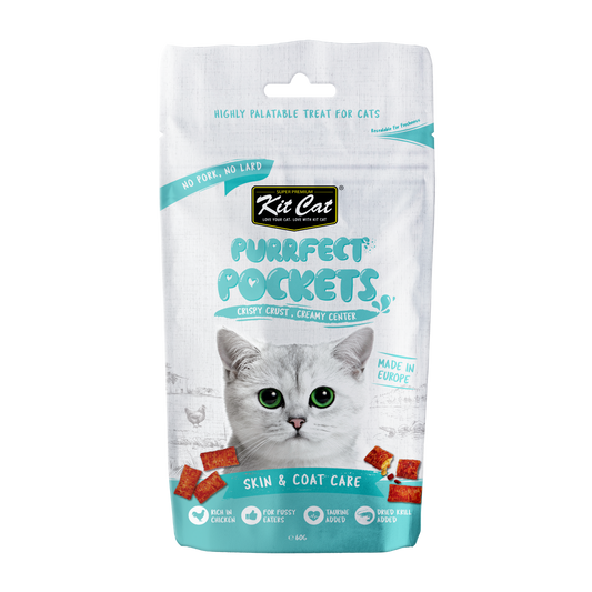 Kit Cat Purrfect Pockets - Skin & Coat Care 60g