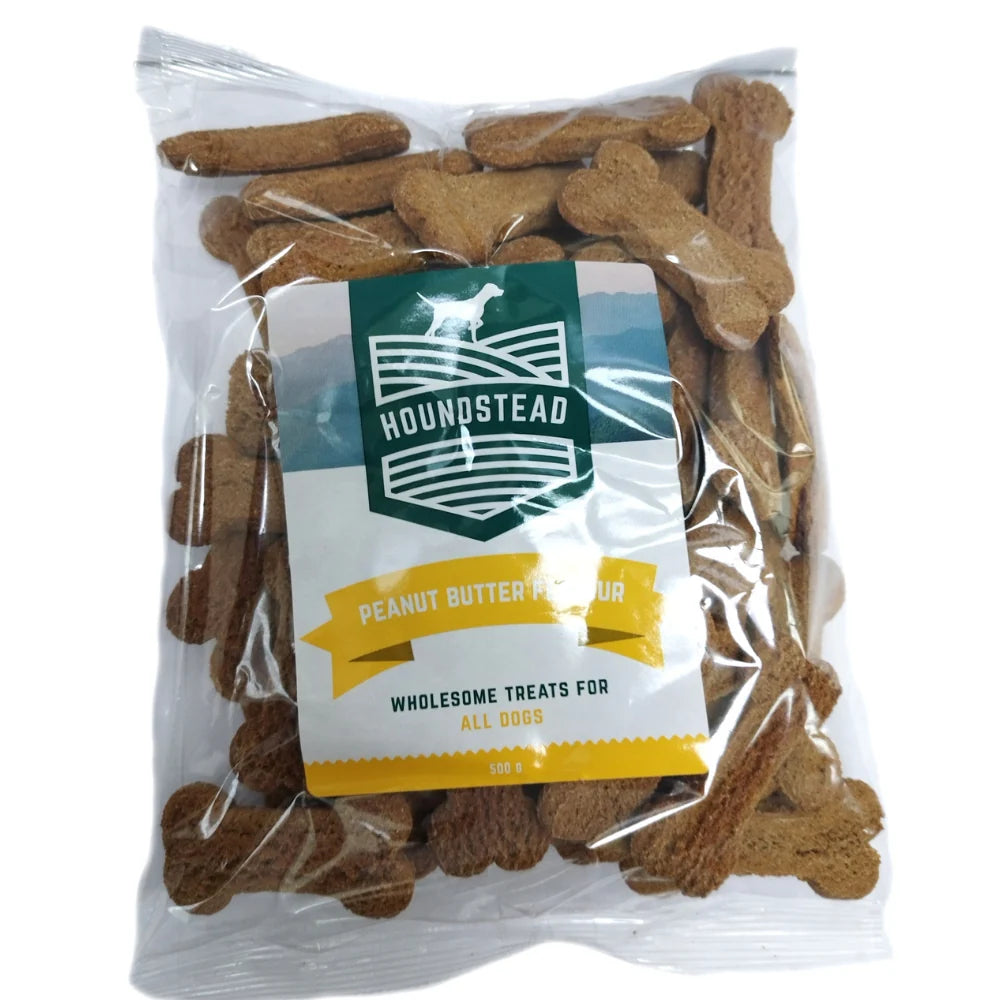 Houndstead Dog Biscuits Peanut Butter 500g
